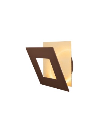DALIA * APLIQUE CUADRADO 18W - ORO + CORTEN